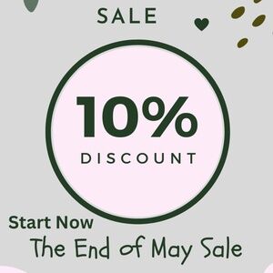 May Sale - Start Now - 10% off on Everything